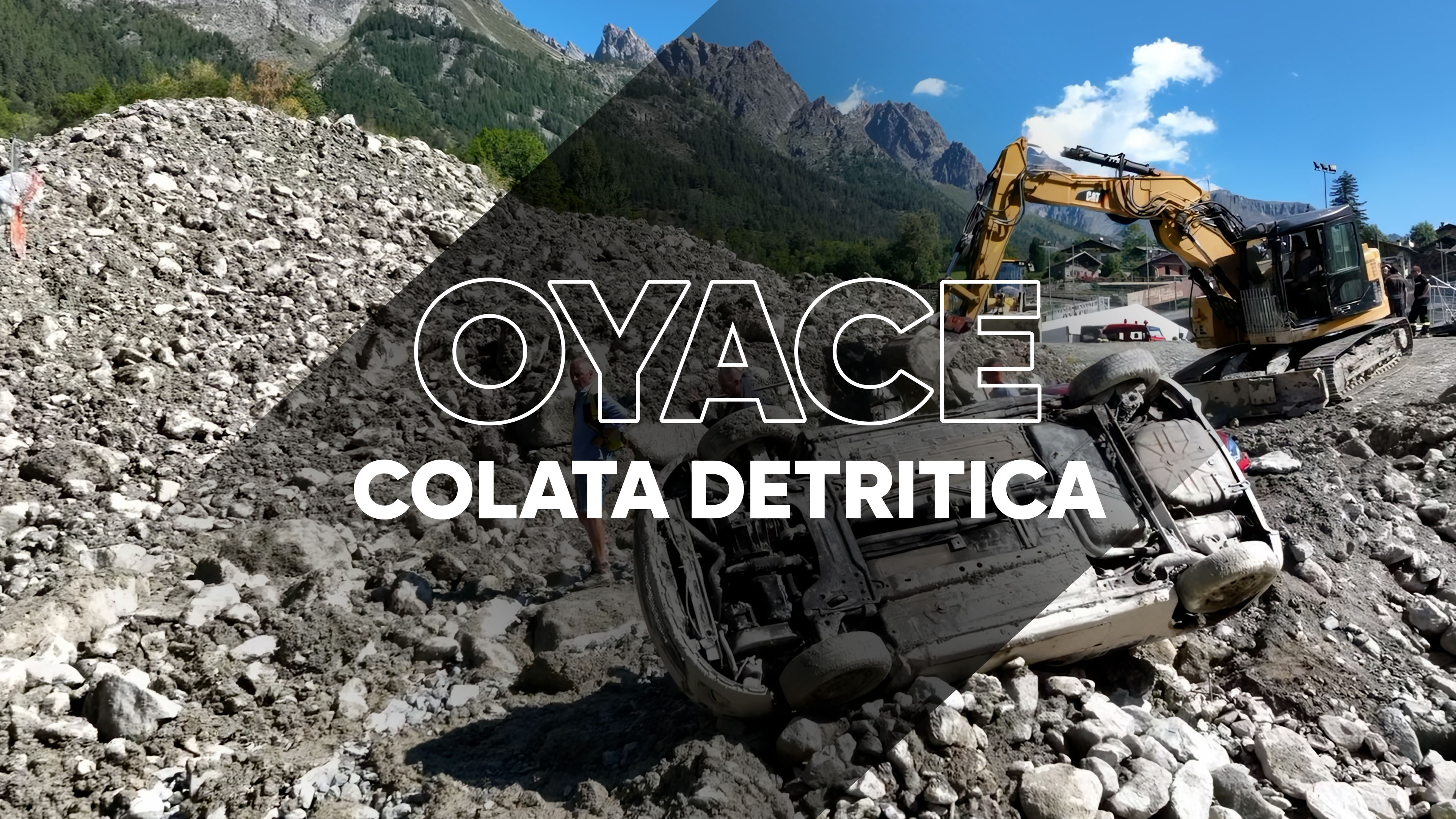 Oyace, colata detritica