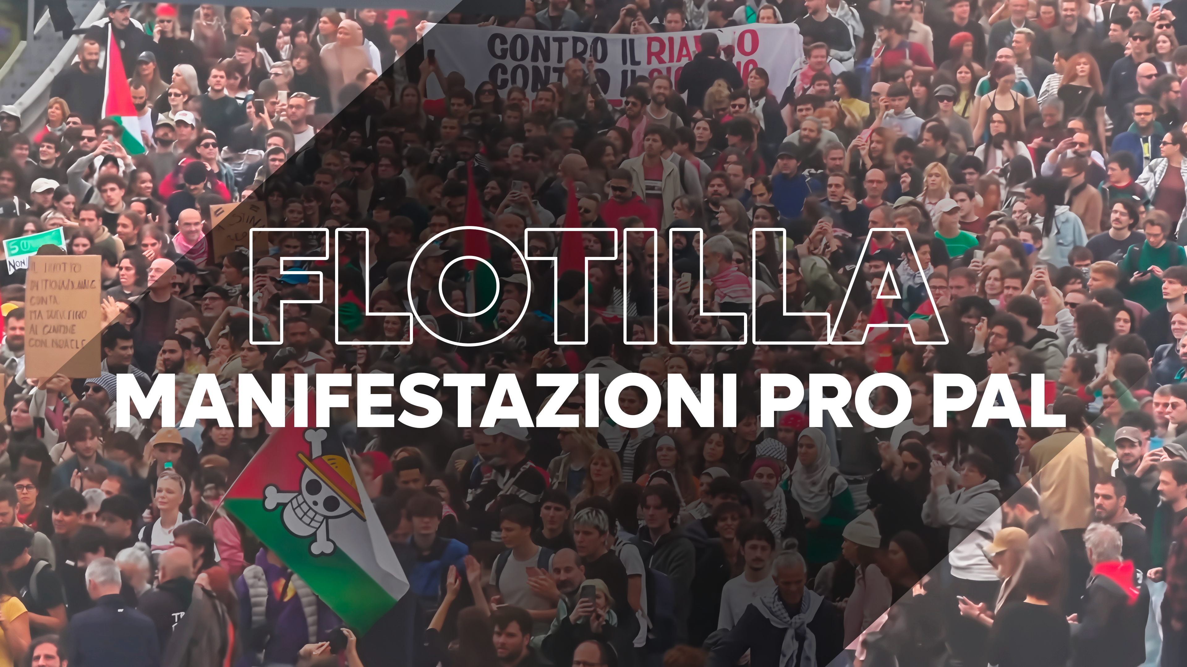 Flotilla, manifestazioni pro Pal