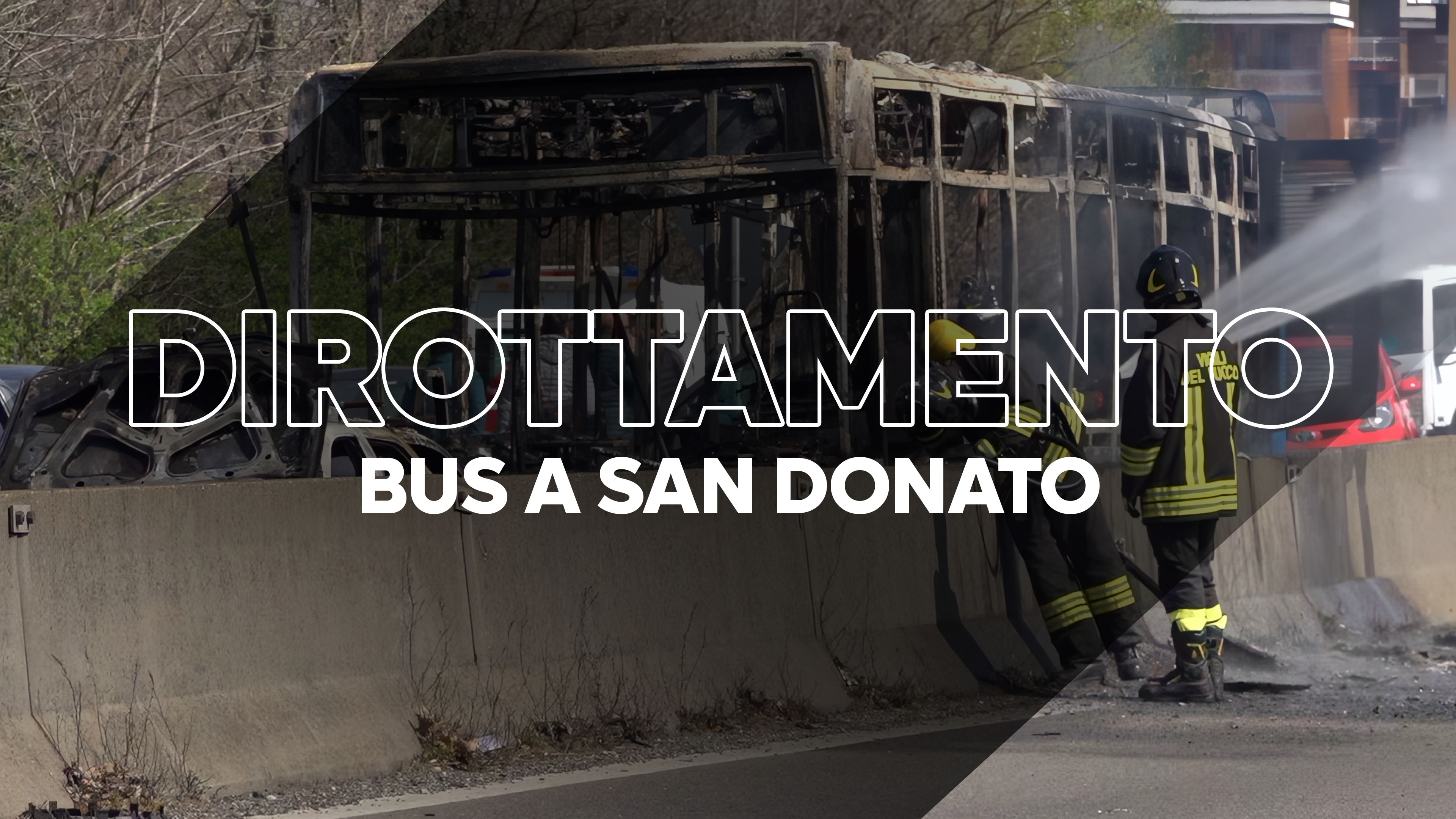 Dirottamento bus San Donato