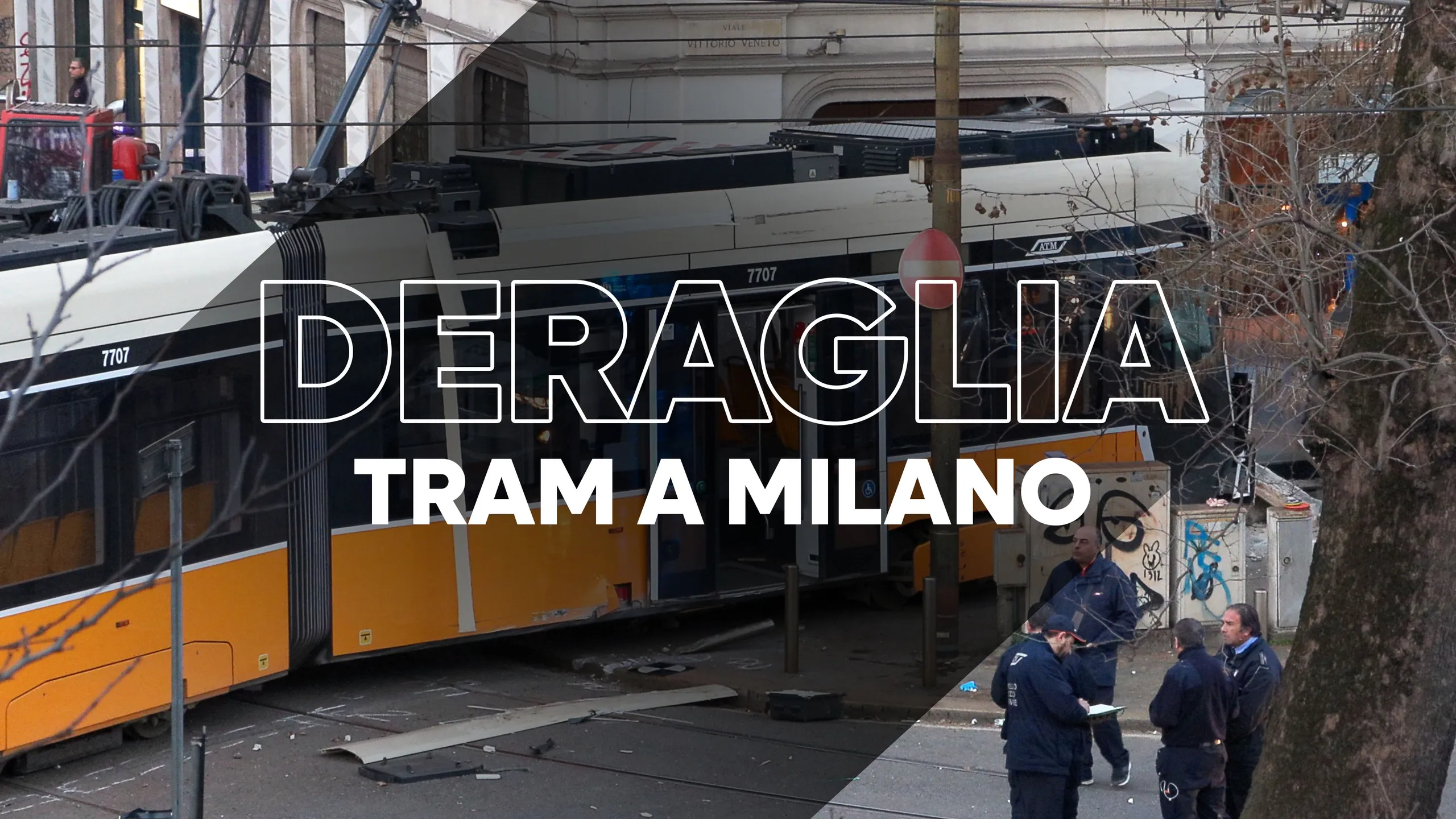 Deragliamento tram a Milano